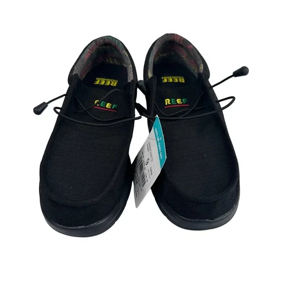 Reef Shoes Reef Mens Cushion Coast Textile Rasta Palm Slipon